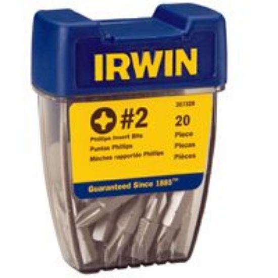 Picture of 20 Piece #2 Phillips-drive Bits