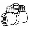 Picture of 1" White Threaded Ball-Valve