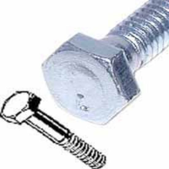 Picture of 5/16 X 2 Cap-Bolt Grades 2 Galvanized Steel