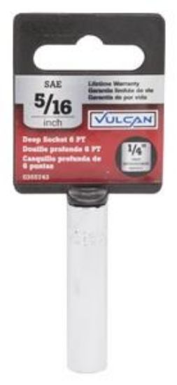 Picture of Deep Socket-Wrench Chrome-vanadium-steel Chrome 6-point 5/16"