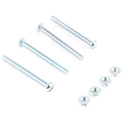 Picture of Machine-Screw With-Nuts Zinc-Plated Round-Head Combo-Drive #10-24 x 2"