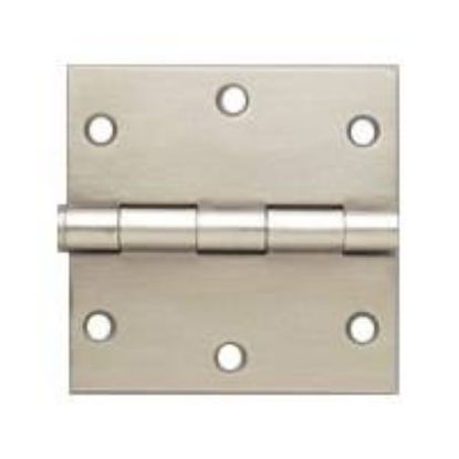 Picture of Door-hinge Steel Loose-pin Square Satin-nickel 4"