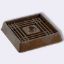 Picture of Caster-Cup 1-5/8" Square Brown Rubber