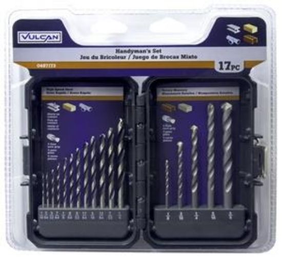 Picture of Drill-bit High-speed-steel-&-masonry Combination-set 17-pieces