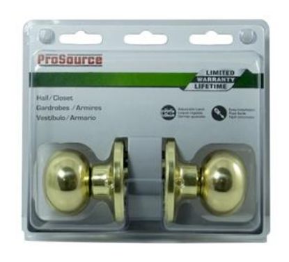 Picture of Passage-Lockset Ball-knob Polished Brass