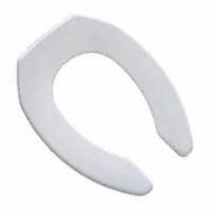 Picture of Toilet-Seat Plastic Open-Front White No Lid