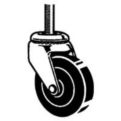 Picture of 2" RUBBER Wheel Stem-Caster