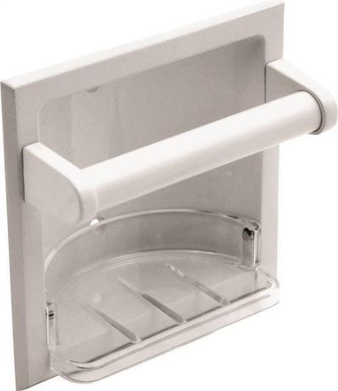 Picture of Soap-dish Recessed With Grab-bar White