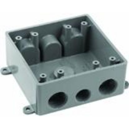 Picture of 2gang Thread T Electrical-Box Gray