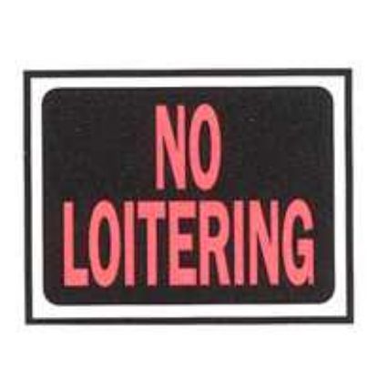 Picture of "NO LOITERING" SIGN