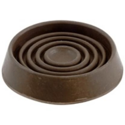 Picture of Caster-Cup 1-1/2" Round Rubber Brown