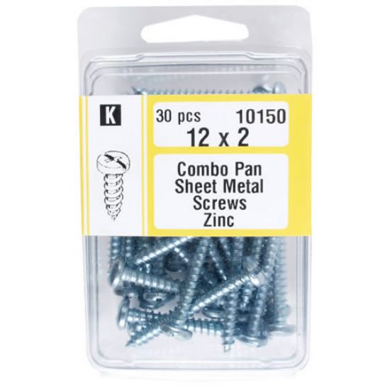 Picture of Sheet-metal-screw Combo-drive Zinc-plated 30/pack
