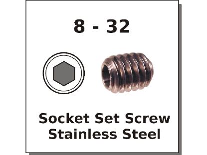 Picture of MRSSS38F Socket-Hex-Drive Cap-Screw #8-32 x
