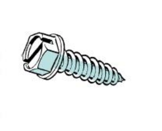 Picture of Sheetmetal-Screw Hex-washerhead Zinc #14 X 1-1/2"