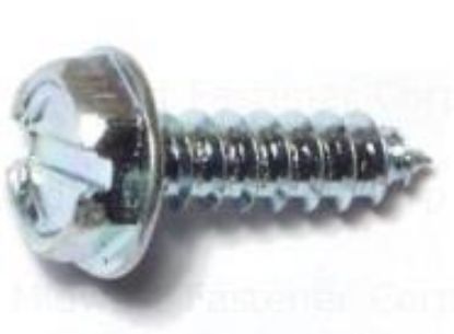 Picture of Sheetmetal-screw Slotted Hex-washerhead Zinc #6 X 1/2"