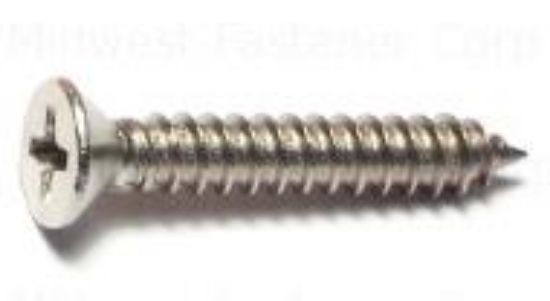 Picture of Sheetmetal-screw Stainless-steel #8 X 1"