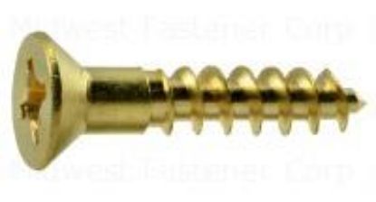 Picture of Wood-Screw Brass #10 X 1" Bag/2