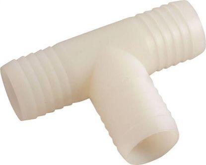 Picture of 3/8" X 3/8" X 1/4 Hose-Barb Tee Nylon