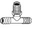 Picture of 5263B TEE 1/4 X 3/8" MIP