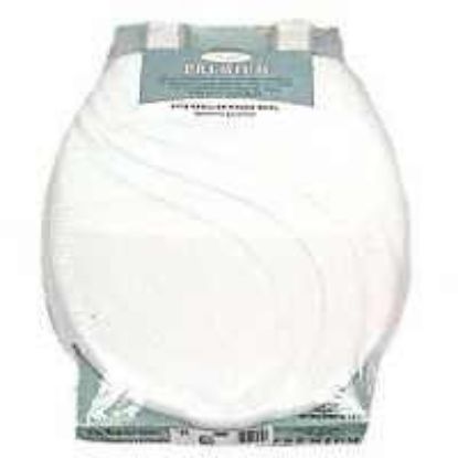 Picture of Toilet-Seat Wood-Material White Swirl