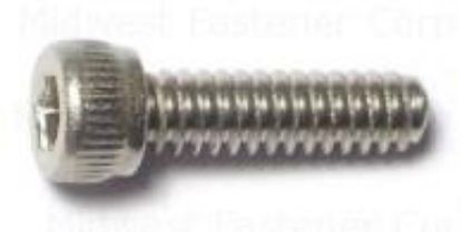 Picture of Machine-Screw Knurled-barrel Socket-cap #6-32 X 1/2"