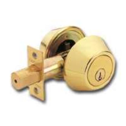 Picture of DB72VK3 Dead-Bolt Polished-Brass Visual-Pack