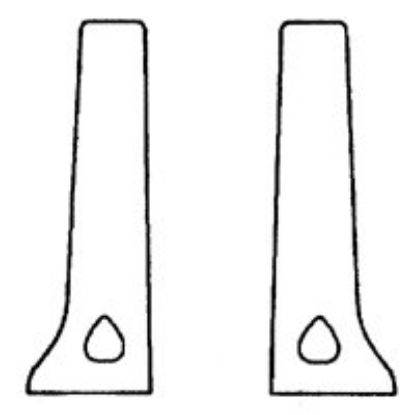 Picture of Bright CHROME Economy Towel-Bar POST