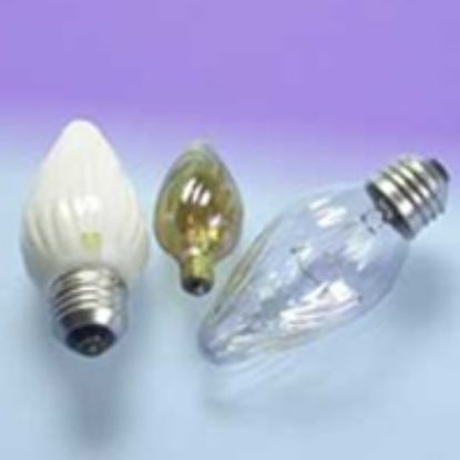 Picture of Light-Bulb Flame-Shape Bulbs Amber