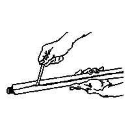 Picture of Pipe-insulation Self-sealing Polyfoam 1-1/2"-copper-tube X 1/2"-wall X 6'