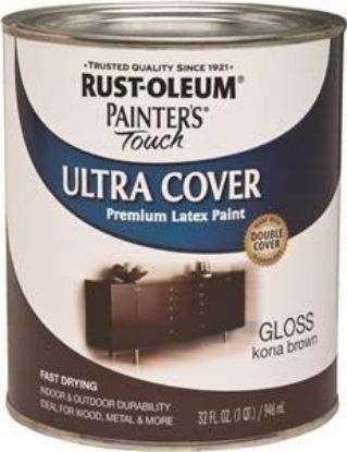 Picture of Paint Latex-enamel Quart Kona-brown