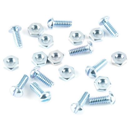 Picture of Machine-Screw With-Nuts Zinc-Plated Round-Head Combo-Drive #10-24 x 1/2"