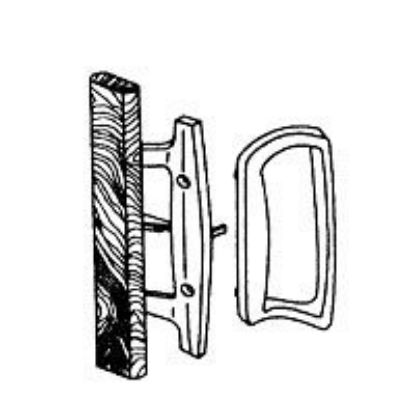 Picture of C 1131 Patio-Door Handlset Black