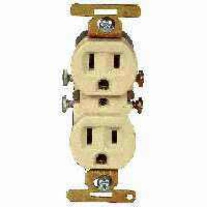 Picture of Electrical-Outlet Duplex-Receptacle Ivory 15-Amp