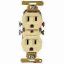 Picture of Electrical-Outlet Duplex-Receptacle Ivory 15-Amp