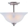 Picture of Light-Fixture 2-Bulb Light-Fixture Semi-Flush-Mount Brushed-Nickel