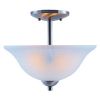 Picture of Light-Fixture 2-Bulb Light-Fixture Semi-Flush-Mount Brushed-Nickel