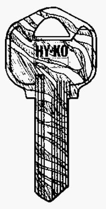 Picture of Cut-Key - KW1-02 Swirl