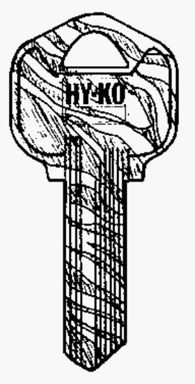 Picture of Cut-Key - KW1-02 Swirl