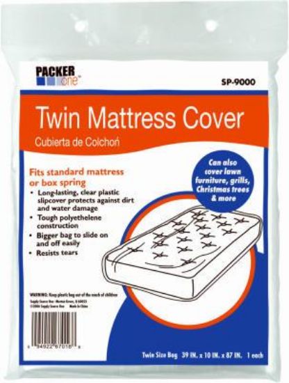 Picture of Mattress-Cover Plastic Clear 40 X 10 X 86
