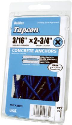 Picture of Concrete-screw 3/16" 1-3/4" 75/pk