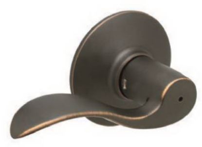 Picture of Bronze Accent Privacy-Lockset Lever-Handle