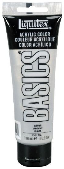 Picture of Basic Acrylic Color Silver 4-USFluidOunce (118ml)