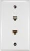Picture of White RJ12/RJ45Wall Plate