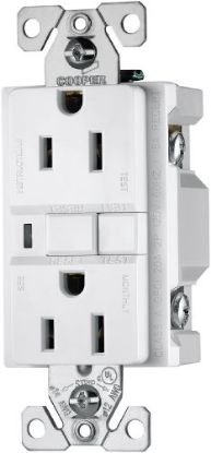 Picture of 15-Amp 125-Volt -Receptacle Self-Test Double-Pole 3-Wire White