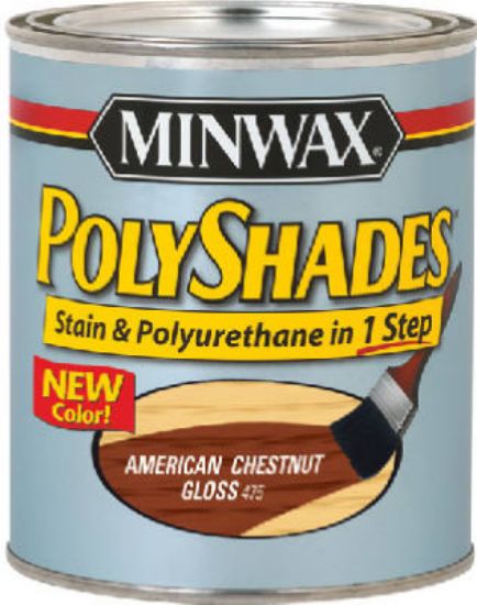 Picture of Wood-stain-&-polyurethane 8-oz Chestnut