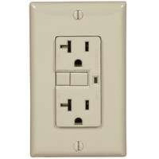 Picture of Electrical-Outlet Self-Test Duplex-Receptacle 15-Amp 125-Volt Double-Pole 3-Wire