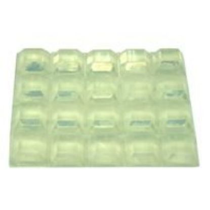 Picture of Polyurethane Bumpers Square Clear 1/2"