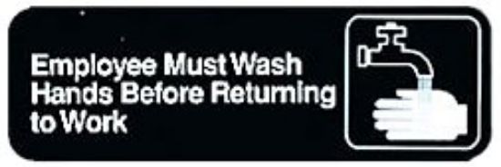 Picture of Sign "employee Must Wash Hands Before Returning To Work"