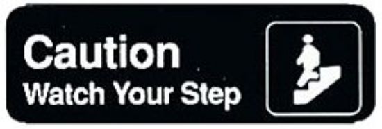 Picture of Sign Plastic Watch Your Step 3" x 9"
