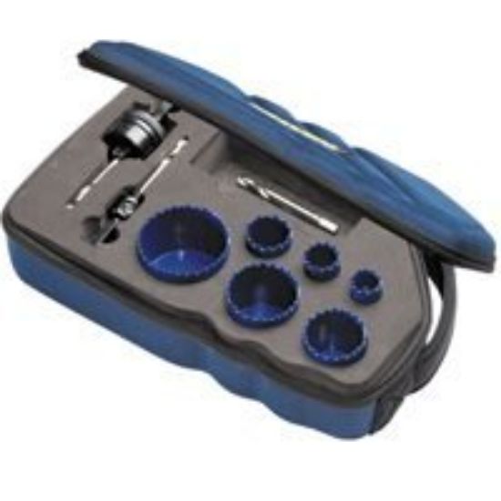 Picture of 9 Piece Plumber's Hole-Saw Kit Bi-metallic